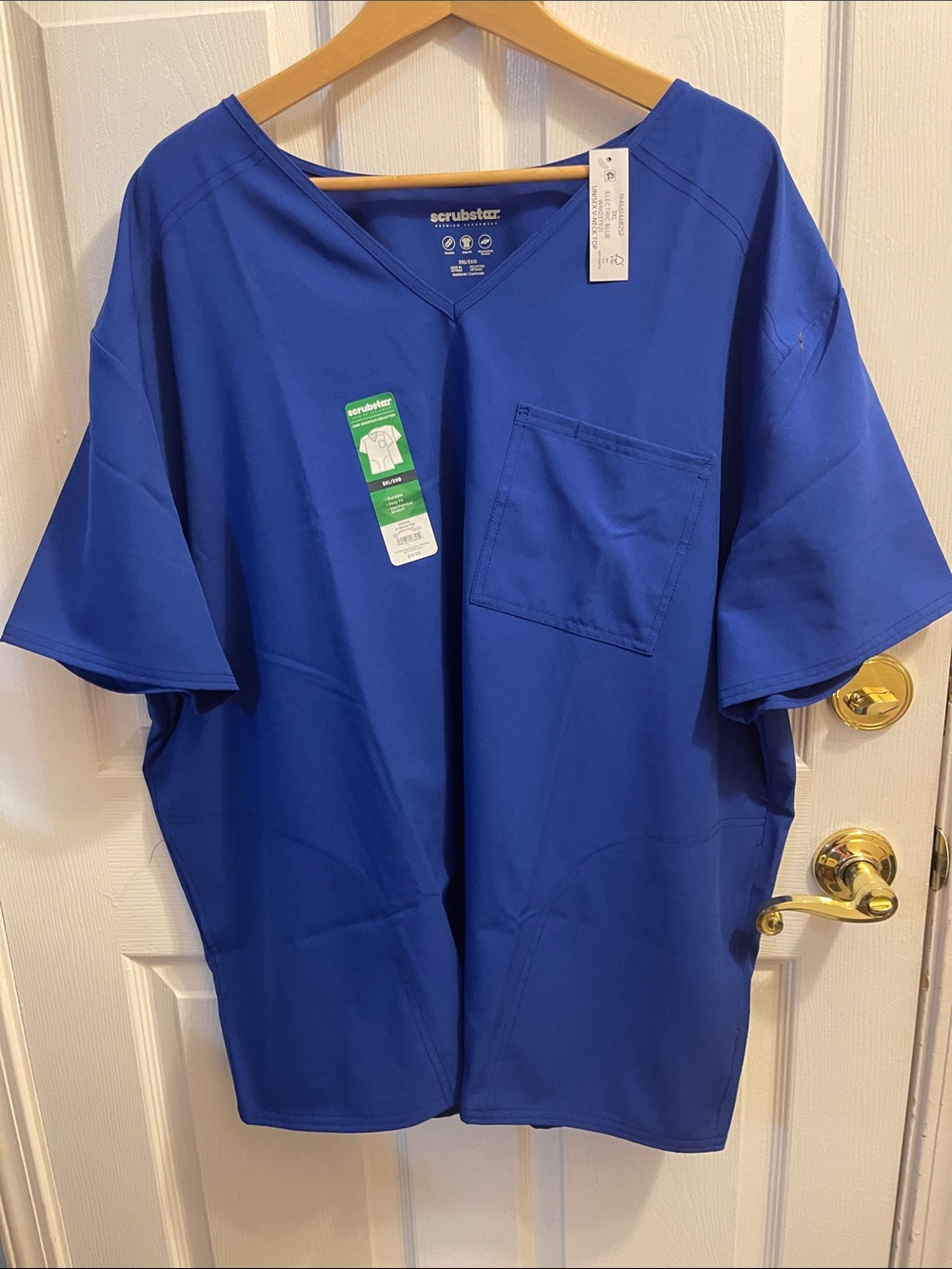 Scrubstar Uni Sex V-Neck Scrub Top - Royal Blue  3XL